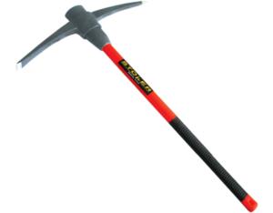 PICKAXE W/PLASTIC COATED FIBERGLASS HANDLE