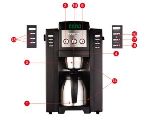 BEAN-TO-CUP COFFEE MAKER HGB-8B