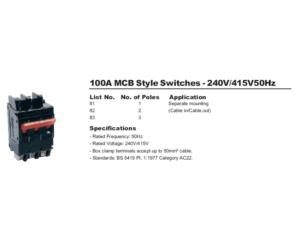 MCB Style Switches