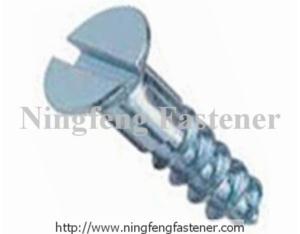 SLOTTED FLAT HEAD WOOD SCREW