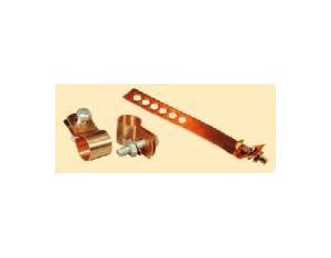 heavy duty copper earth clips/strap