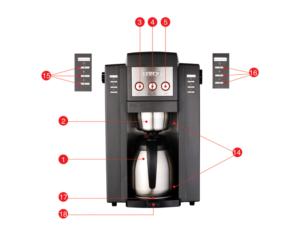 BEAN-TO-CUP COFFEE MAKER HGB-12A