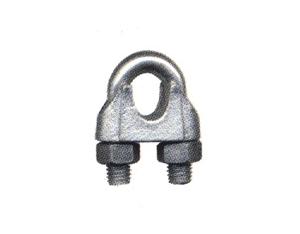 Din 741 malleable wire rope clips,zp with/ without grooves