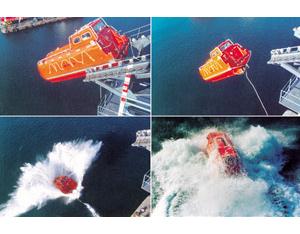TOTALLY ENCLOSED GRP FREEFALL LIFEBOAT
