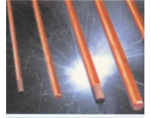 Copper-Coated Carbon Electrodes