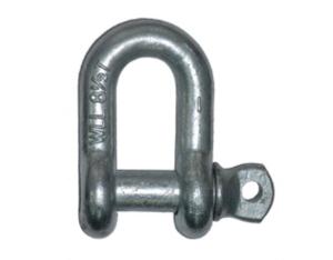 Hot dip galv.Drop forged screw collar pin chain shackles conform to federal spec.RR-C-271D