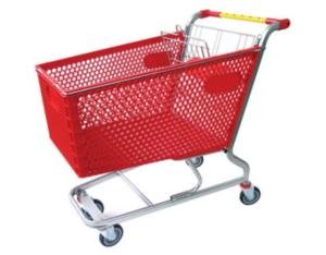Shopping Carts with Plastic Basket