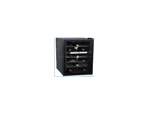 Double temperature electronic wine cabinet