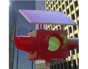 Solar traffic signal lamp