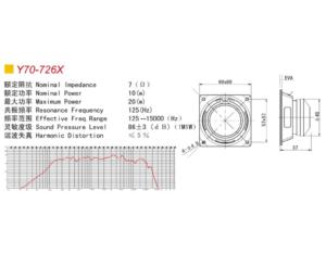 TV speaker Y70-726X