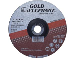 Gold Elephant 7 inch grinding disc 180mm grinding wheel for high grade cast iron.