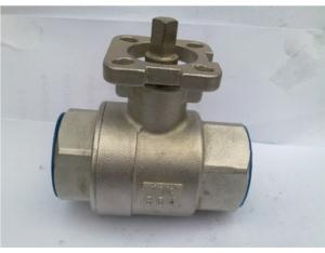 2PC Stainless Steel Ballvalve Female Threaded Ending with Mounting Pad