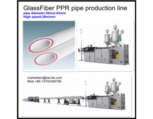 Glassfiber reinforced PPR pipe extruding machine