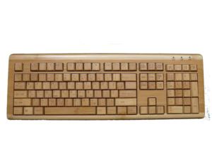 100% natural bamboo wireless keyboard with 108 keys (Russia)