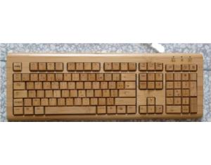 Environmental protection natural bamboo wireless bamboo keyboard with 108 keys ( French)
