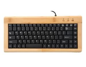 Environmental protection natural bamboo wired bamboo keyboard with 88 keys
