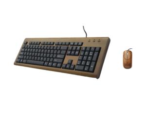 Bamboo keyboard and mouse with 104 keys