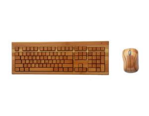 full natural bamboo keyboard and mouse with 108 keys