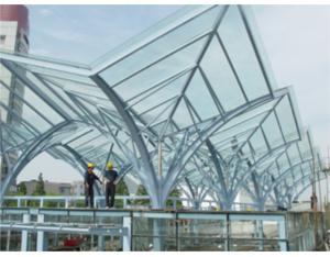 Shanghai rail transit line 3 northern extension station steel structure engineering
