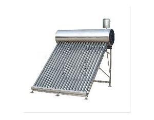 Vacuum tube solar water heater with assistant tank