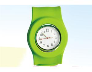 Slap-on silicone watch