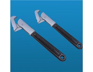 A pipe wrench
