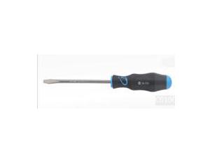 Blue-black two-tone shank screwdriver (the word)