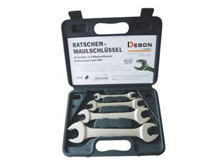 Double Open End Ratcheting Wrench Set