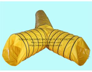 PVC Spiral Y junction ventilation mining/tunnel duct