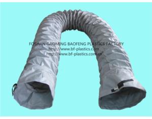 Heat resistant spiral flexible duct with buckle coupling