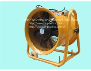 Hand pushed portable adjustable ventilator with wheel