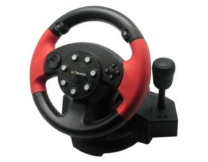PS3/PS2/PC/XBOX360 4IN1 WIRED STEERING WHEEL WITH VIBRATION FT33D5