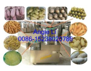 Potato washer peeler and slicer together machine