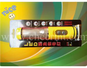 Led flashlight for darkness and in the open air for hiking