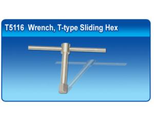 Titanium Wrench, T-type Sliding Hex