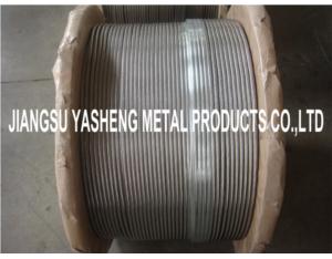 SS 304/SS 316 Stainless Steel Wire Rope 1x7,1x19