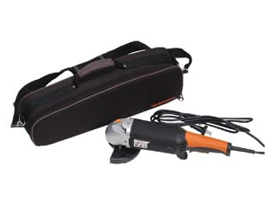 125mm angle grinder in tool bag
