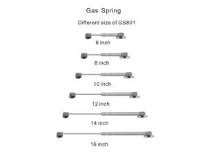 Gas spring, gas strut, gas piston, gas support (GS801)
