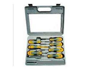 21 piece rubber handle screwdriver