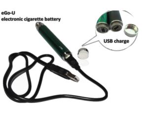 ego-u electronic cigarette battery ego battery e cig 650mah 900mah 1100mah bottom USB charge