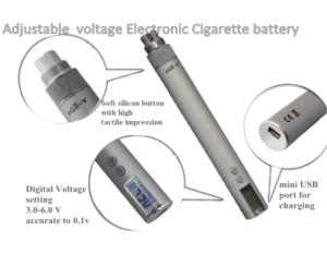 2013 New Product 650mah Huge vaper EGO V Passthough Variable Voltage E-Cig EGO V with LCD