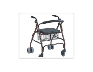 Iron or aluminum old man shopping cart 