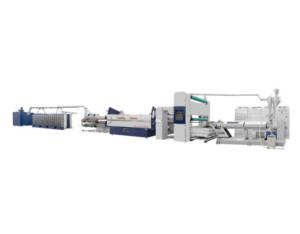 PLASTIC TAPE EXTRUSION STRETCHING LINE 