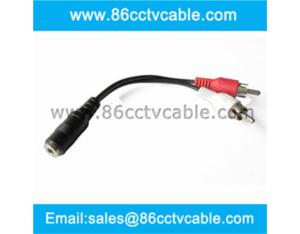 3.5mm Stereo to 2 RCA cable, Audio Video Cable