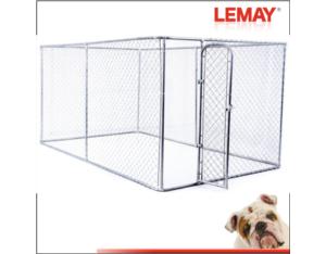 7.5x13x6 foot Galvanized chain link dog cage