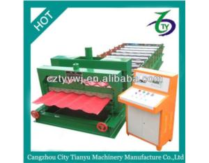 Glazed tile metal roof panel cold roll forming mac