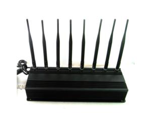 8 Antennas High Power GPS/ WiFi/ VHF/ UHF Jammer