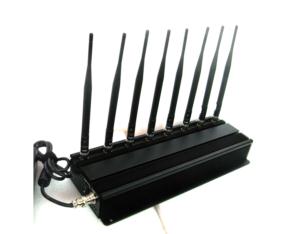 8 Antennas High Power GPS/ WiFi/ VHF/ UHF Jammer