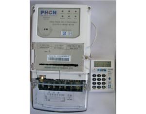 three phase split prepaid electric energy meter