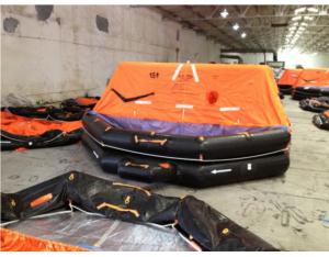 Throw-Over Board Inflatable Emergency Life Rafts